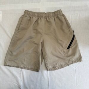 BCG Men's M‎ Khaki Shorts Lightweight Athletic Performance Running Breathable